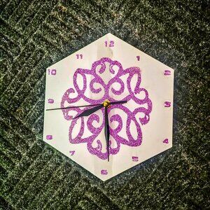 snow flake clock (sold